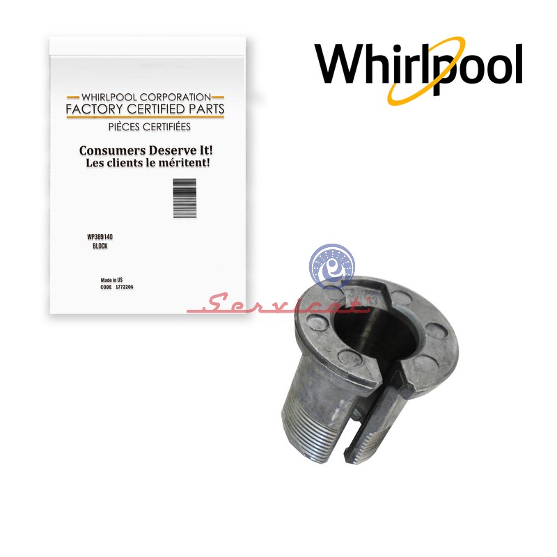BOCÍN METÁLICO CON ROSCA PARA TUBO CENTRAL DE TINA ØINT: 3CM - ALT: 6CM ORIGINAL LAVADORA WHIRLPOOL