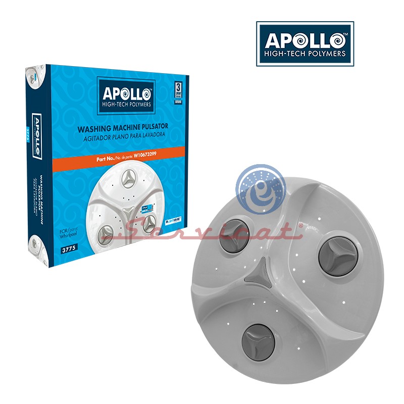 AGITADOR PLANO 39.6CM APOLLO LAVADORA WHIRLPOOL