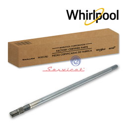 EJE METÁLICO DE AGITADOR 19 ESTRÍAS - LONG: 54CM  ORIGINAL LAVADORA WHIRLPOOL